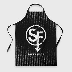 Фартук кулинарный Sally Face с потертостями на темном фоне, цвет: 3D-принт