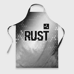 Фартук кулинарный Rust glitch на светлом фоне: символ сверху, цвет: 3D-принт