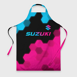 Фартук Suzuki - neon gradient: символ сверху