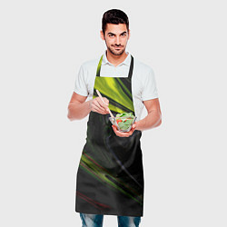Фартук кулинарный Зелёный песок в темноте, цвет: 3D-принт — фото 2