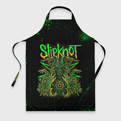 Фартук кулинарный Slipknot green satan, цвет: 3D-принт