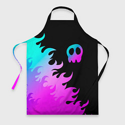 Фартук кулинарный Babymetal неоновый огонь, цвет: 3D-принт