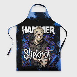 Фартук кулинарный Slipknot hammer blue, цвет: 3D-принт