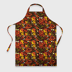 Фартук кулинарный Осенняя хохлома, цвет: 3D-принт