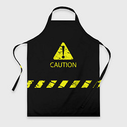 Фартук кулинарный CAUTION - Осторожно опасность, цвет: 3D-принт