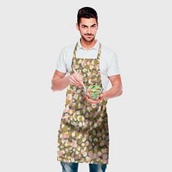 Фартук кулинарный Оливье салат, абстрактный паттерн, цвет: 3D-принт — фото 2