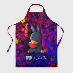 Фартук кулинарный Кролик с мандаринами - Nom nom nom, цвет: 3D-принт