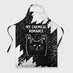 Фартук кулинарный Группа My Chemical Romance и рок кот, цвет: 3D-принт