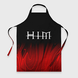 Фартук кулинарный HIM red plasma, цвет: 3D-принт