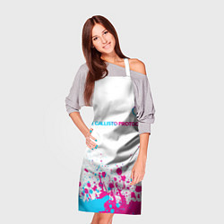 Фартук кулинарный The Callisto Protocol neon gradient style: символ, цвет: 3D-принт — фото 2