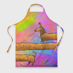 Фартук кулинарный Очень-очень длинная такса, цвет: 3D-принт