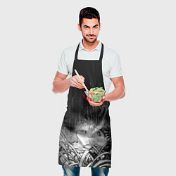Фартук кулинарный Гаст под дождем - берсерк, цвет: 3D-принт — фото 2