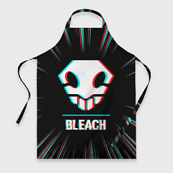 Фартук кулинарный Символ Bleach в стиле glitch на темном фоне, цвет: 3D-принт
