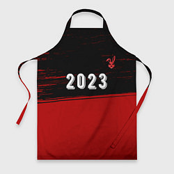 Фартук кулинарный 2023 Кролик суровый: символ сверху, цвет: 3D-принт