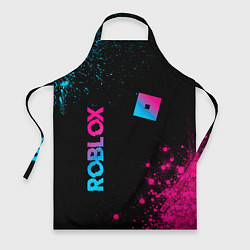 Фартук кулинарный Roblox - neon gradient: надпись, символ, цвет: 3D-принт