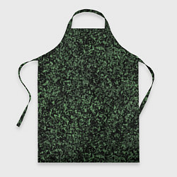 Фартук кулинарный Черный и зеленый камуфляжный, цвет: 3D-принт