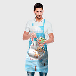 Фартук кулинарный Зайка с игрушкой, цвет: 3D-принт — фото 2