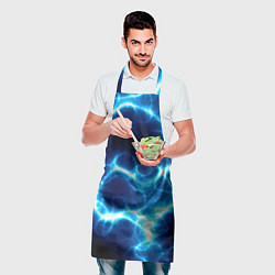 Фартук кулинарный Молния грозовая - электрические разряды, цвет: 3D-принт — фото 2