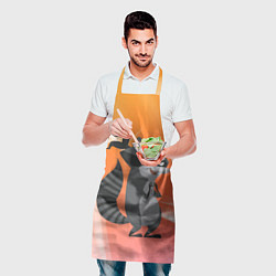 Фартук кулинарный Енот бандит в маске, цвет: 3D-принт — фото 2