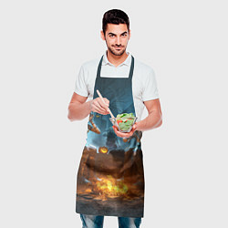 Фартук кулинарный PUBG Halloween, цвет: 3D-принт — фото 2