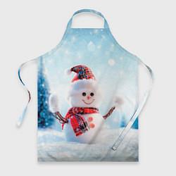 Фартук кулинарный Милый снеговик, цвет: 3D-принт