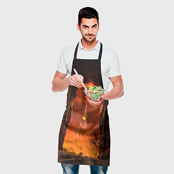 Фартук кулинарный Doom врата ада, цвет: 3D-принт — фото 2