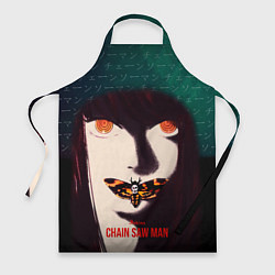 Фартук кулинарный Chainsaw Man and Makima, цвет: 3D-принт