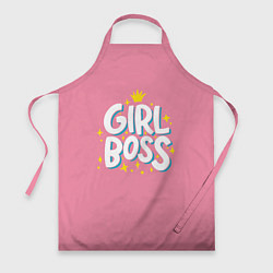 Фартук кулинарный Девушка - босс, цвет: 3D-принт