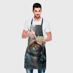 Фартук кулинарный Street cat, цвет: 3D-принт — фото 2