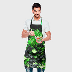 Фартук кулинарный Броня крипера из майнкрафт, цвет: 3D-принт — фото 2