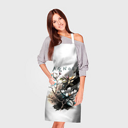 Фартук кулинарный Магнолия - акварельный стиль, цвет: 3D-принт — фото 2