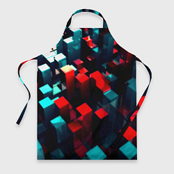 Фартук кулинарный Digital abstract cube, цвет: 3D-принт