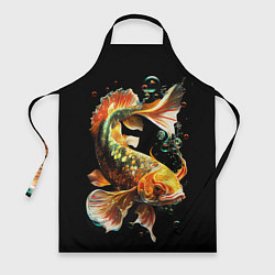 Фартук кулинарный Золотая рыбка моей мечты, цвет: 3D-принт
