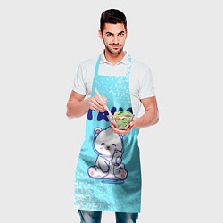 Фартук кулинарный Таня белый мишка, цвет: 3D-принт — фото 2