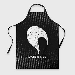 Фартук кулинарный Date A Live с потертостями на темном фоне, цвет: 3D-принт