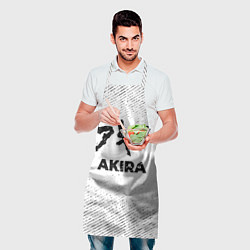 Фартук кулинарный Akira с потертостями на светлом фоне, цвет: 3D-принт — фото 2