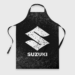 Фартук Suzuki с потертостями на темном фоне