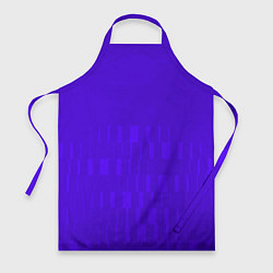 Фартук кулинарный Паттерн в стиле модерн синий тусклый, цвет: 3D-принт