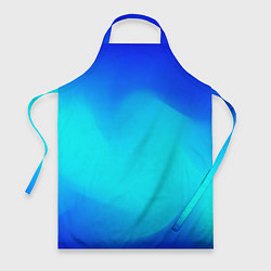 Фартук кулинарный Градиент синий, цвет: 3D-принт