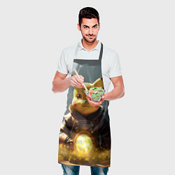 Фартук кулинарный Пикачу в стиле постапакалипсис, цвет: 3D-принт — фото 2