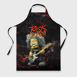 Фартук кулинарный Simpsons Rock and roll, цвет: 3D-принт