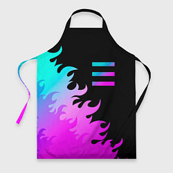Фартук кулинарный OneRepublic неоновый огонь, цвет: 3D-принт