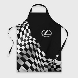 Фартук кулинарный Lexus racing flag, цвет: 3D-принт