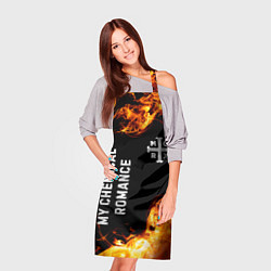Фартук кулинарный My Chemical Romance и пылающий огонь, цвет: 3D-принт — фото 2