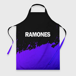 Фартук Ramones purple grunge