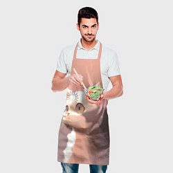 Фартук кулинарный Аниме Кот с загрузкой, цвет: 3D-принт — фото 2
