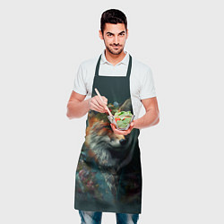 Фартук кулинарный Лис в цветочной рубашке, цвет: 3D-принт — фото 2