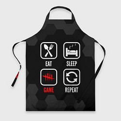 Фартук Eat, sleep, Dead by Daylight, repeat