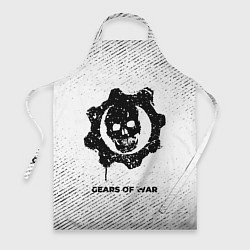 Фартук Gears of War с потертостями на светлом фоне