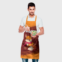 Фартук кулинарный Ульяна осенняя лисичка, цвет: 3D-принт — фото 2